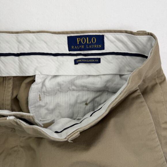 POLO RALPH LAUREN Khakis Chino Pants Men Sz 36x30 Tan Brown Dress Work Pants - Picture 11 of 16